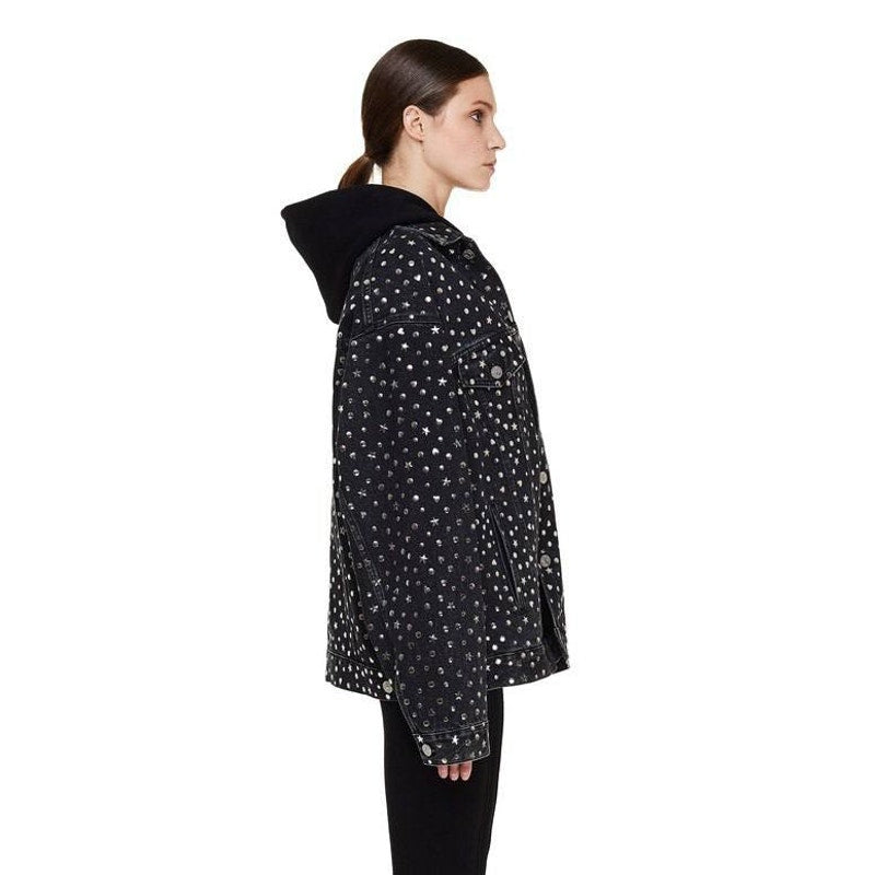 Balenciaga Grey Denim Jacket - Women's Size 34 Pre-owned