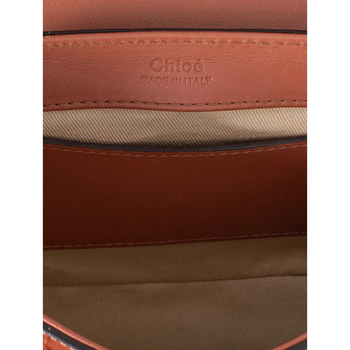 Chloe C Mini Crossbody Brown Leather Bag Pre-owned