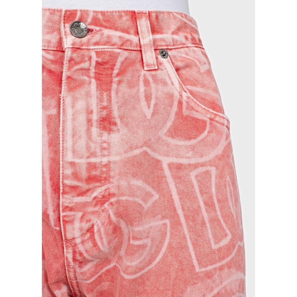 Dolce & Gabbana Pink Printed Jeans IT46 | XL Pre-owned