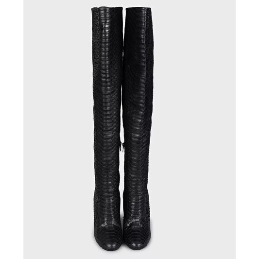 Dries Van NotenLambskin Over Knee Boots - EU 38 Pre-owned