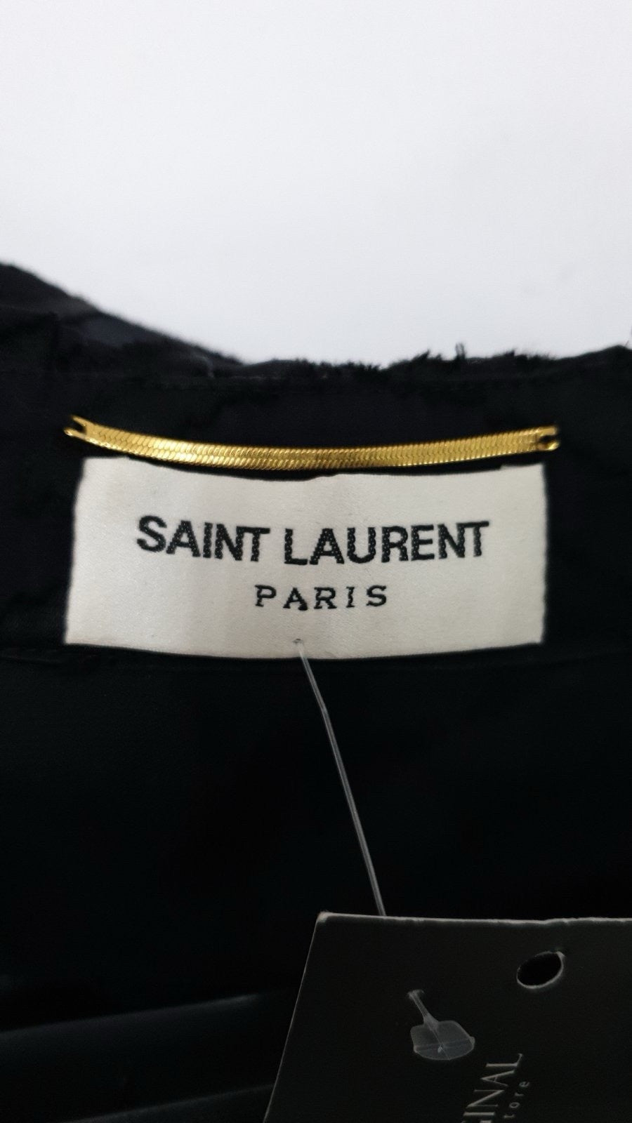 Saint Laurent Black Printed Mini Dress Sz.38