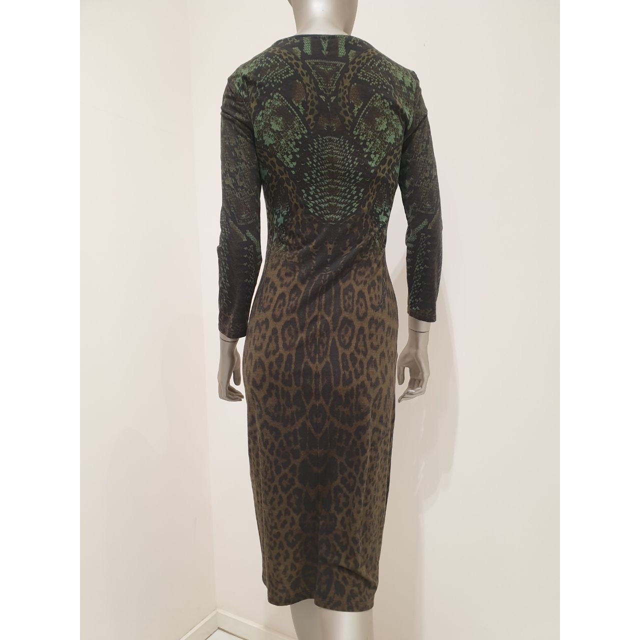 Roberto Cavalli Leopard Print Dress - Size 44 (US 8) Pre-owned