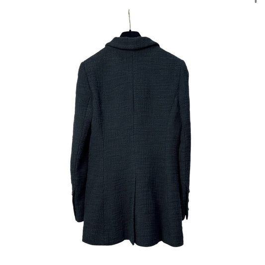 CHANEL Paris-Bombay Black Tweed Jacket - Size 38 Pre-owned