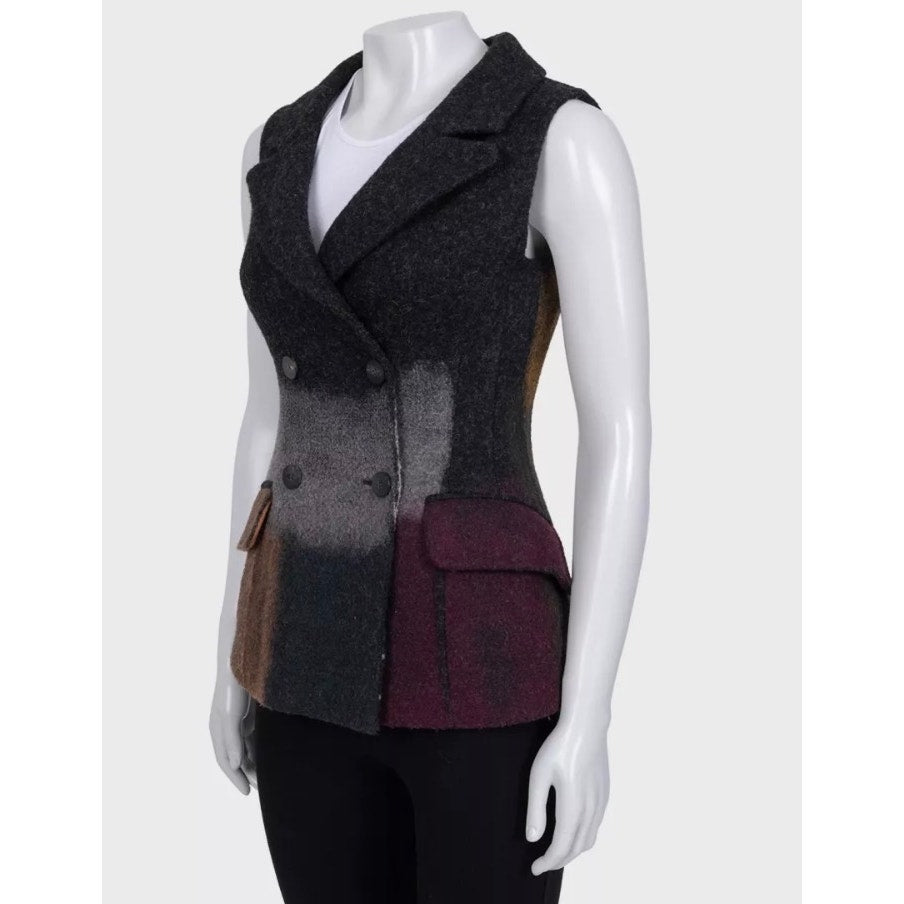 Christian Dior Wool Fitted Vest - Sz/36 Pre-owned