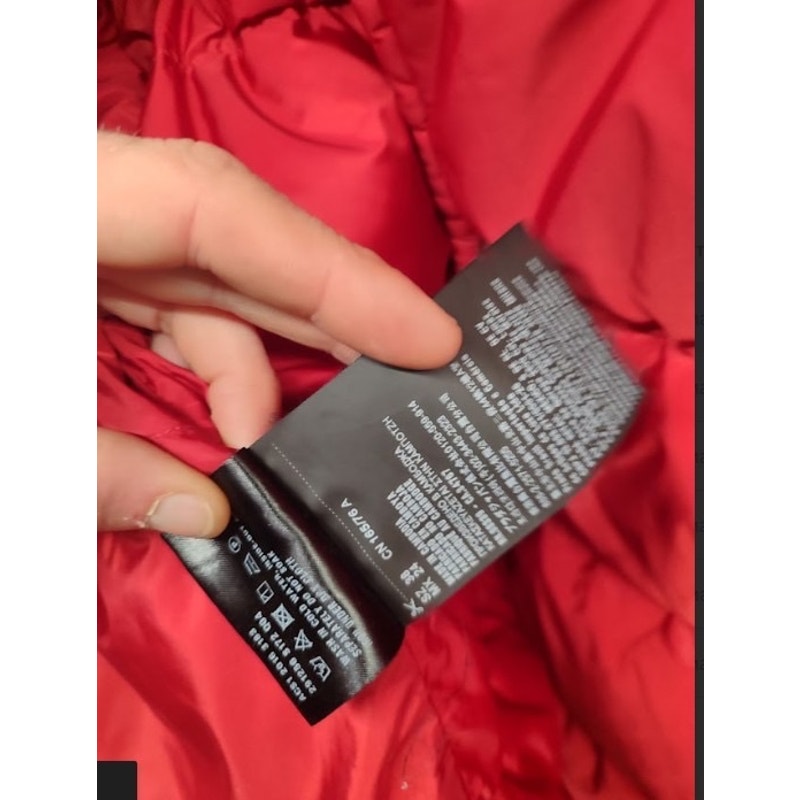 Prada Red Fitted Down Jacket Winter Coat Sz 38/XS Pre-owned