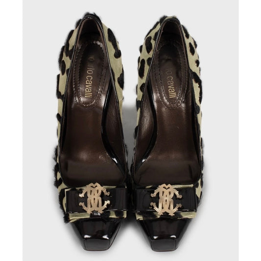 Roberto Cavalli Leather Block Heel Pumps | EU 37 pre-owned