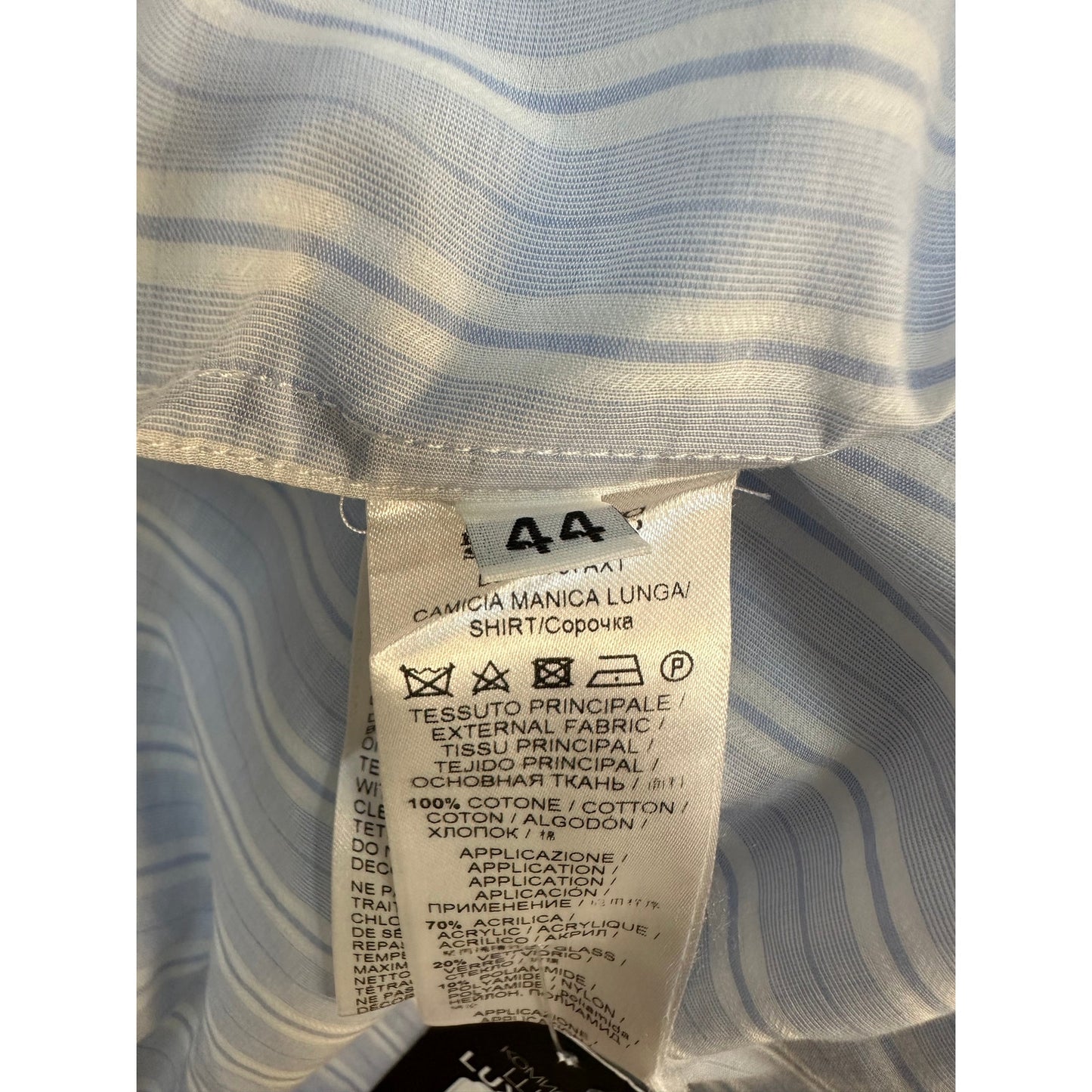 Ermanno Scervino Striped Cotton Shirt - Size 44 Pre-owned