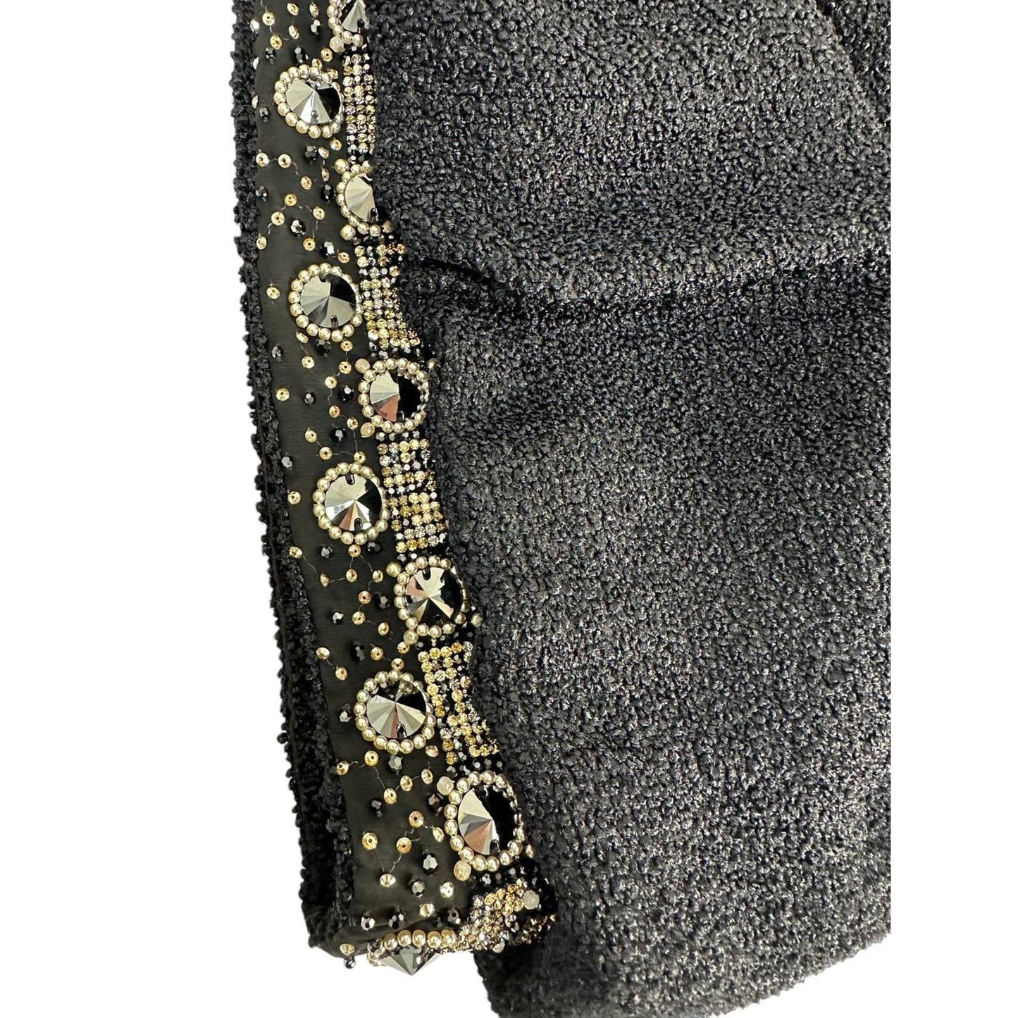 Chanel Tweed Embroidery Skirt Sz.36 Pre-owned