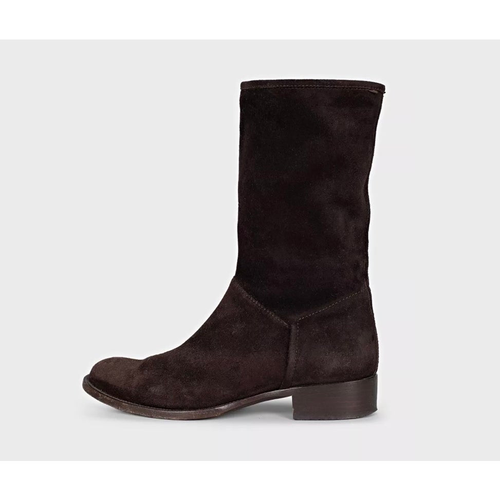 Loro Piana Brown Suede Knee-High Boots - EU 38 Pre-owned