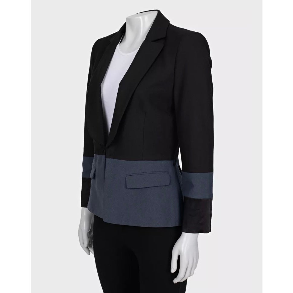 Just Cavalli Black Fitted Blazer Jacket Sz.42 Pre-owned