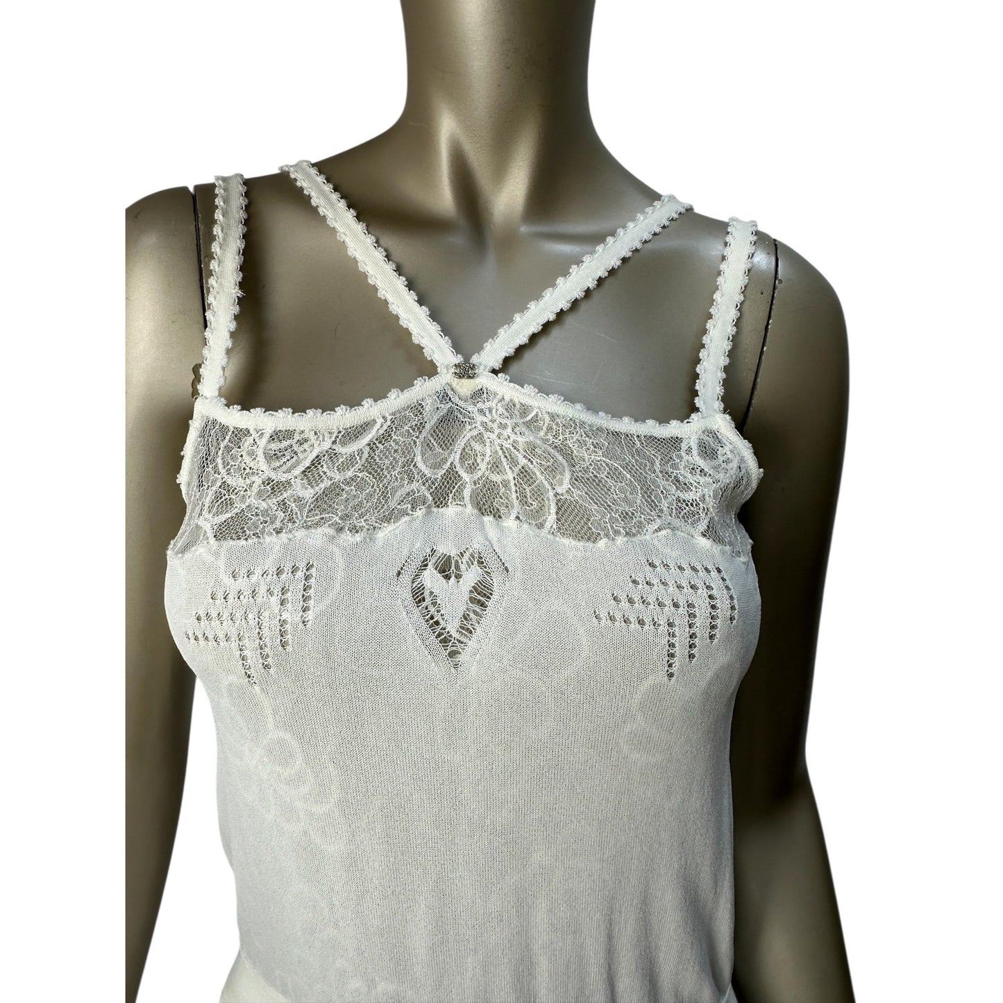 Chanel Lace-trimmed Slip Dress  Sz.38 Pre-owned