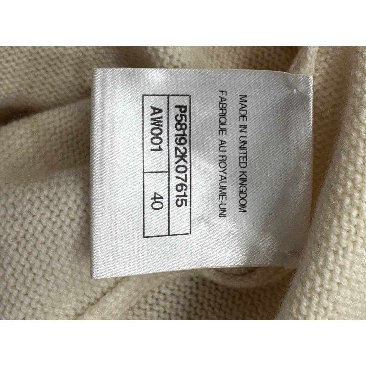 Chanel Cream Cashmere Knit Dress & Cardigan, FR 40 Pre-owned