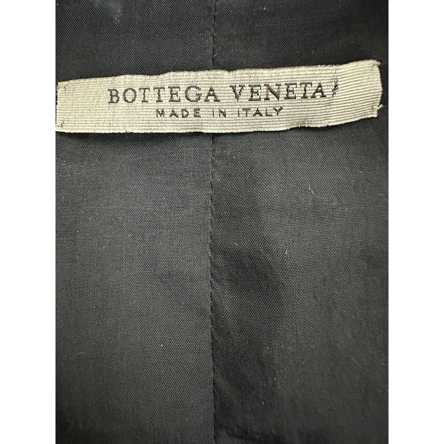 Bottega Veneta Black Leather Jacket Sz.42 Pre-owned