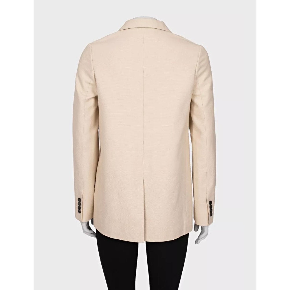 Christian Dior Beige Double-Breasted Jacket Size 36/S Pre-owed