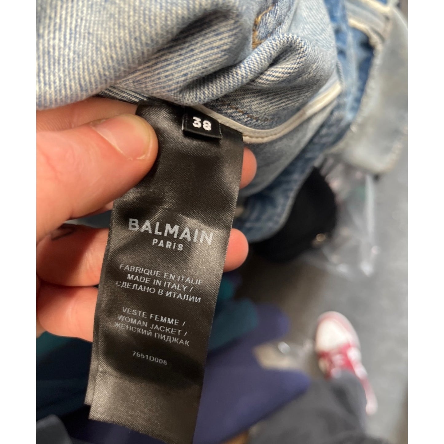 Balmain Raw-Edge Denim Jacket - Size FR38 / M pre-owned