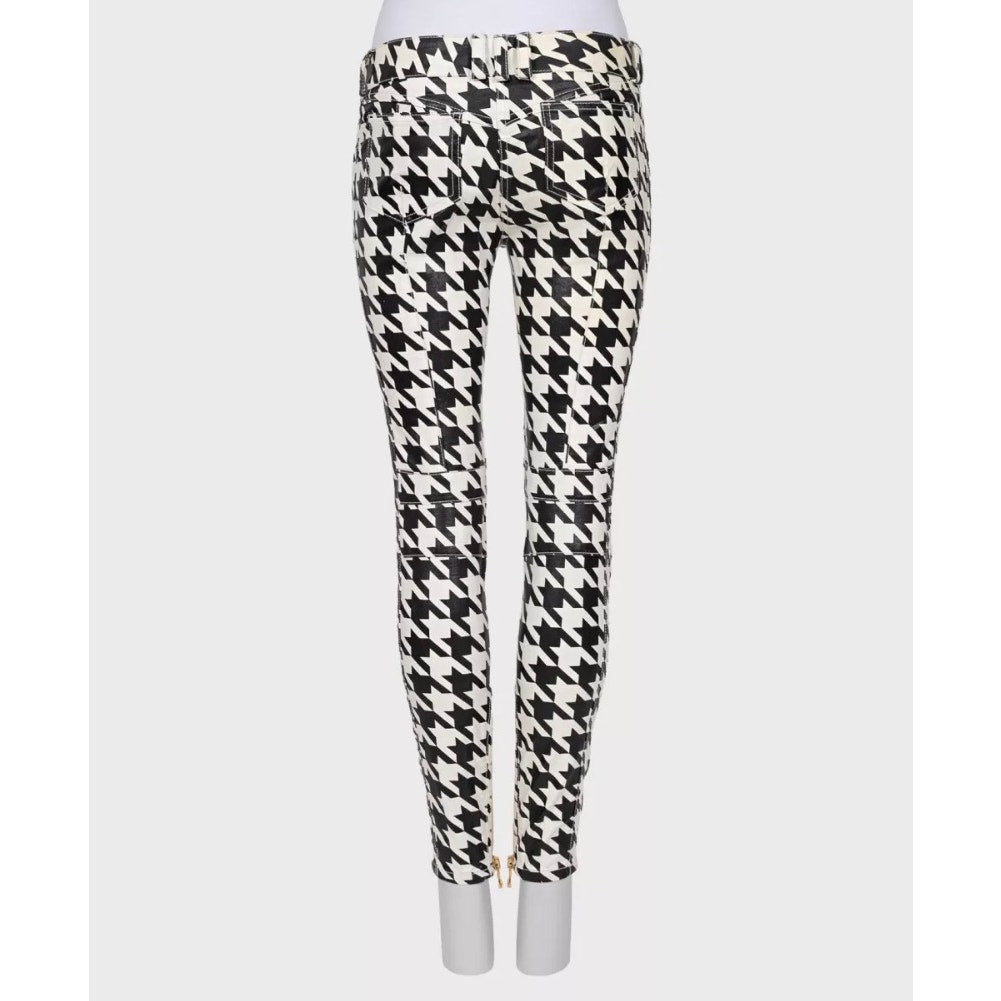 Balmain Houndstooth Tapered Pants - FR 38/M Pre-owned