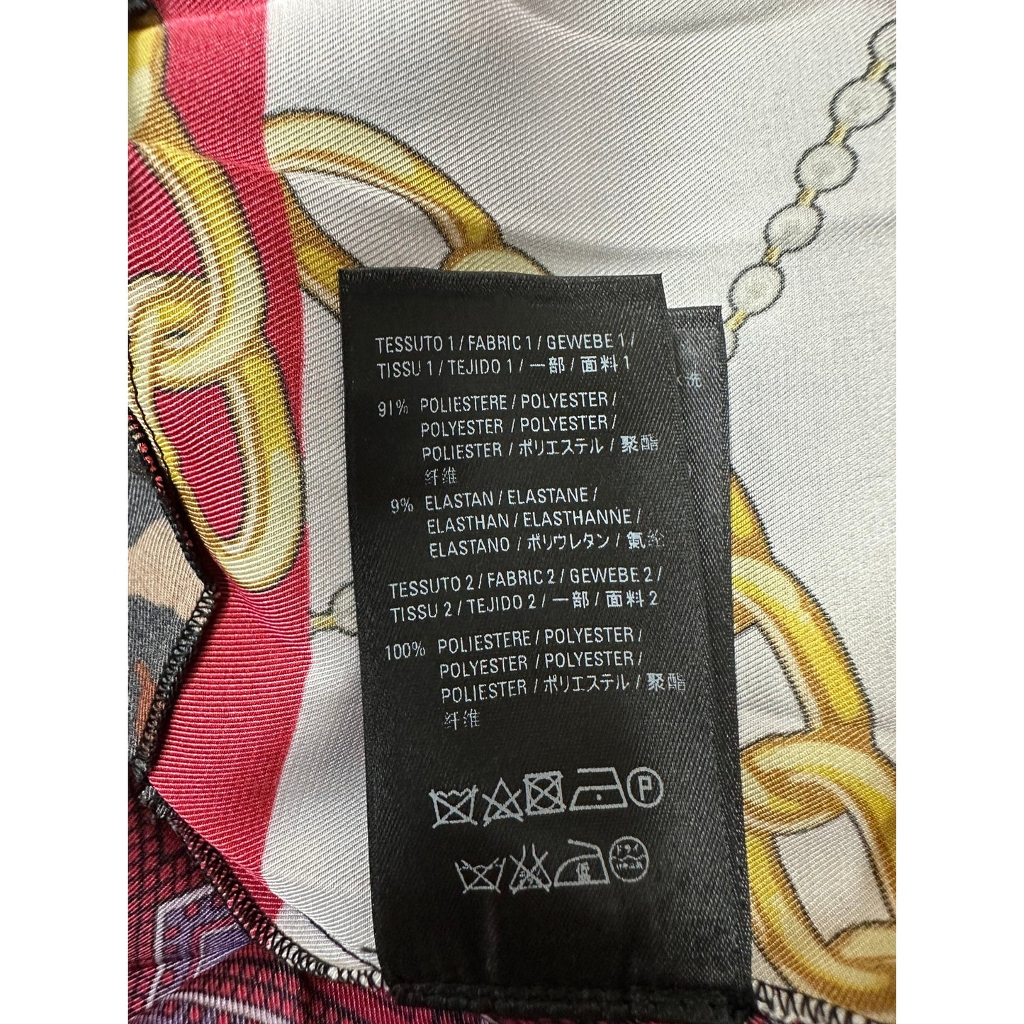 BALENCIAGA Floral & Logo Print Scarf Dress In Multicolor Pre-owned