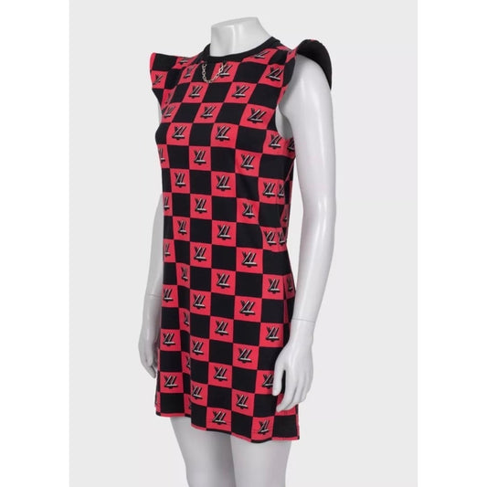 Louis Vuitton Monogram Check Cotton Dress - Size XS Pre-owned