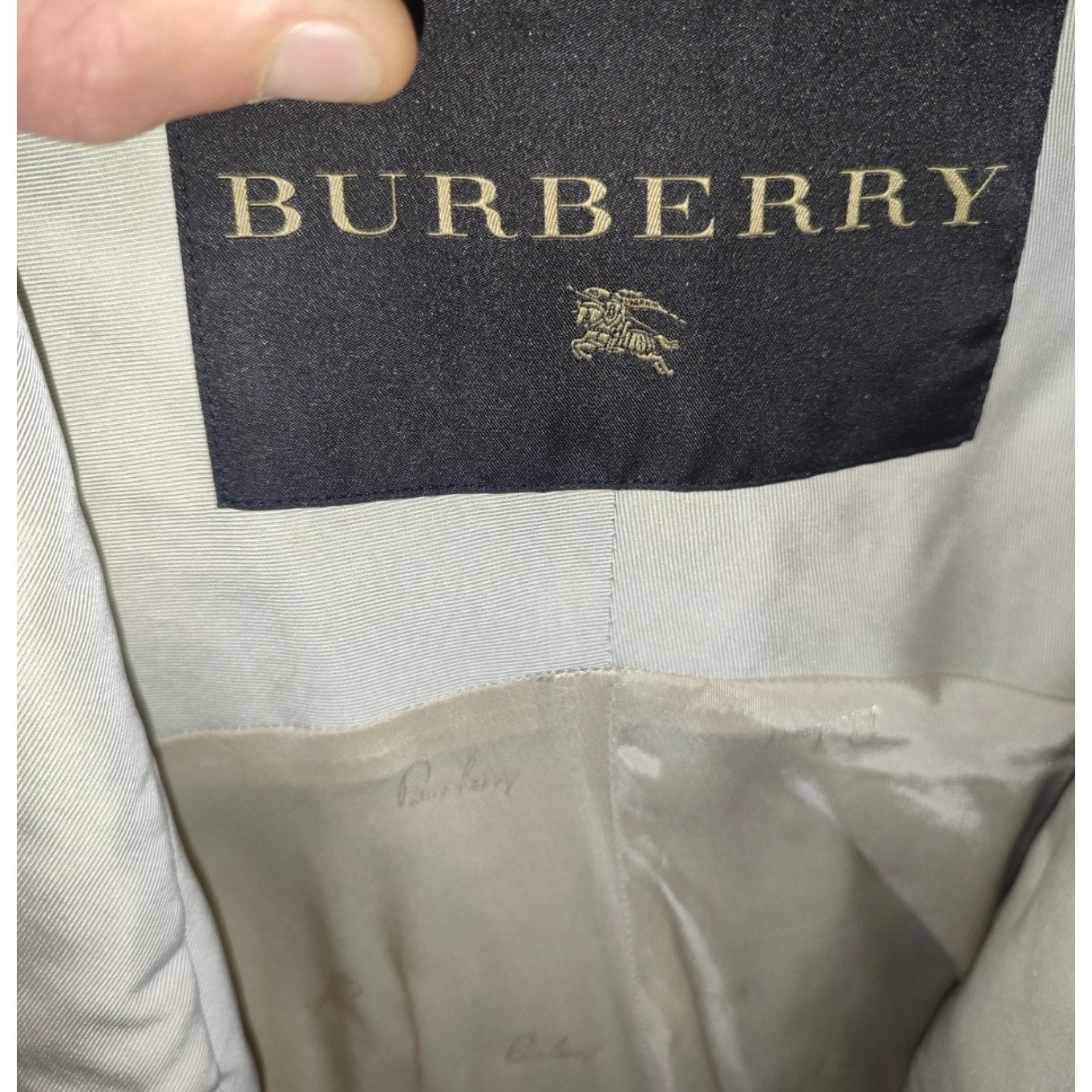 Burberry Beige Fitted Trench Coat - Women's IT38/XS pre-owned