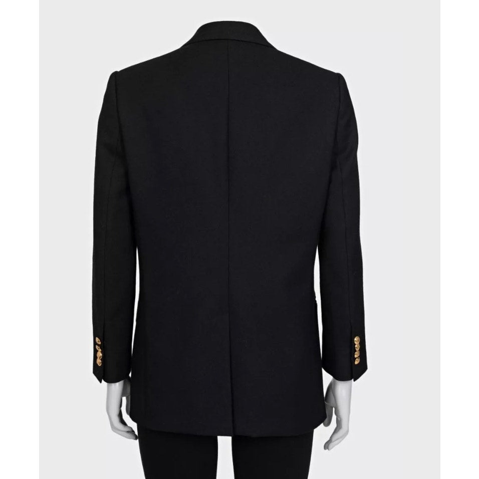 Celine Black Double-Breasted Wool Jacket IT40/S Pre-owned