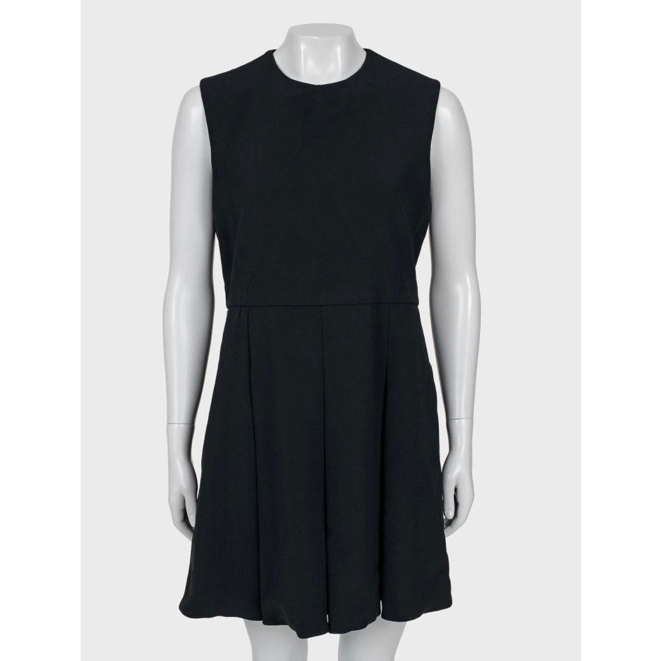 Celine Vintage  Black Pleated Dress - FR42/XL Pre-owned