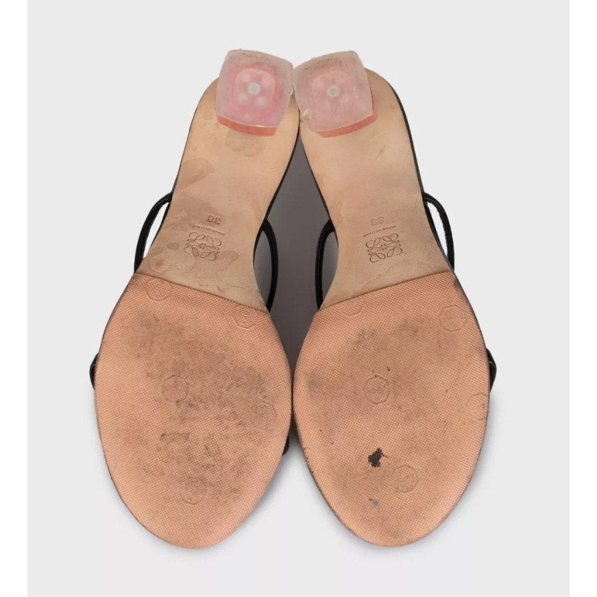 Loewe Nail Polish Leather Mules - Size 38 Pre-owned