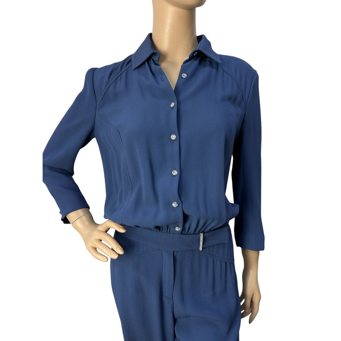 Azzaro Indigo Belted Jumpsuit sz.38