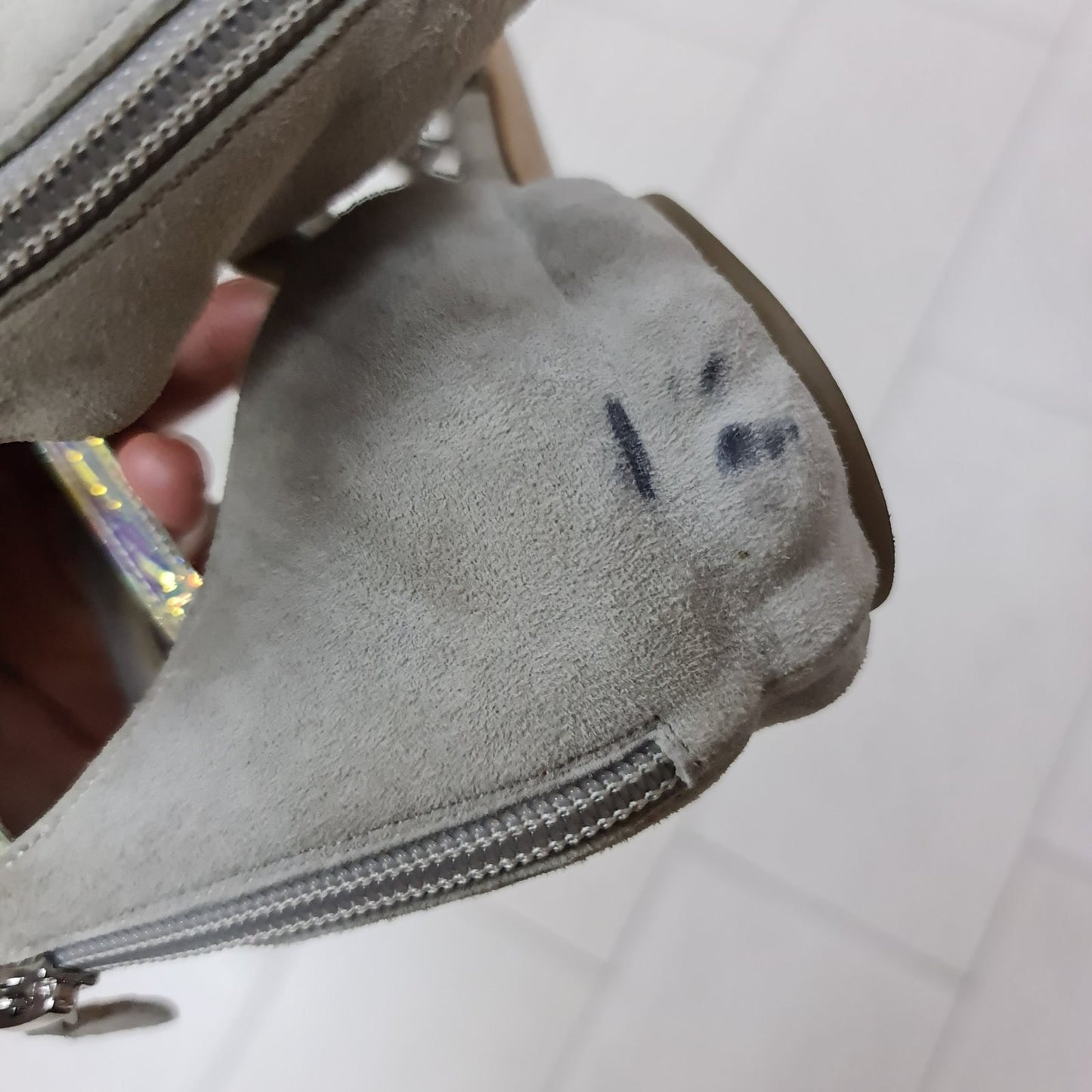 Chanel Suede Flat Multicolor Glossy Straps Sandals Sz.37 pre-owned