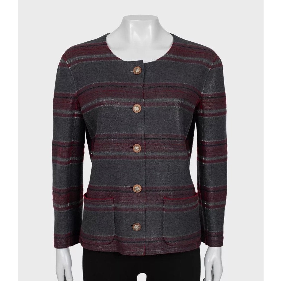 NWOT Chanel Dallas Cashmere Collarless Jacket - FR46/3XL pre-owned