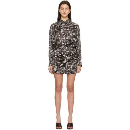 Magda Butrym Polka-Dot Silk Dress Sz.34 Pre-owned