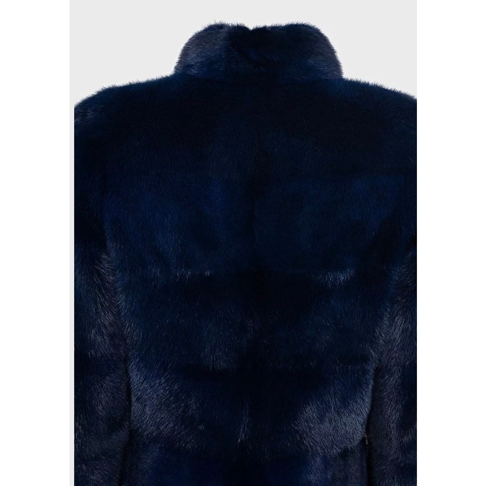 Etna Furs Blue Coat, Size M Pre-owned