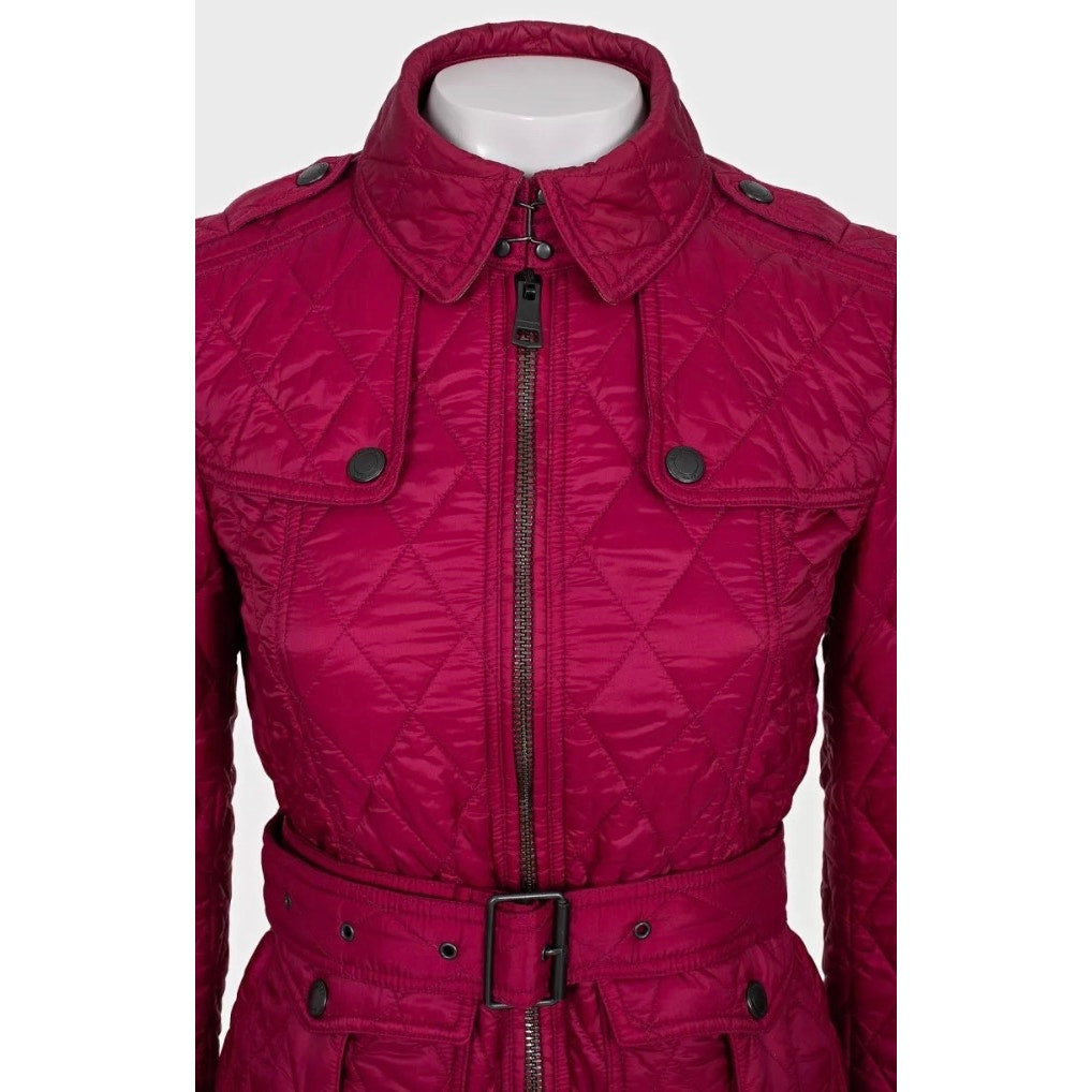 Burberry Pink Fitted Jacket - Size XS Pre-owned