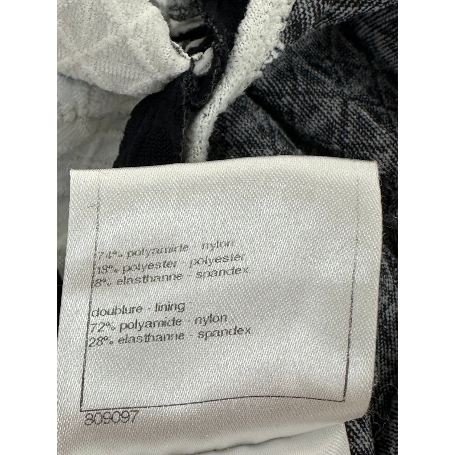 Chanel White Neckline Embellishment Swimsuit Sz.38 Pre-owned