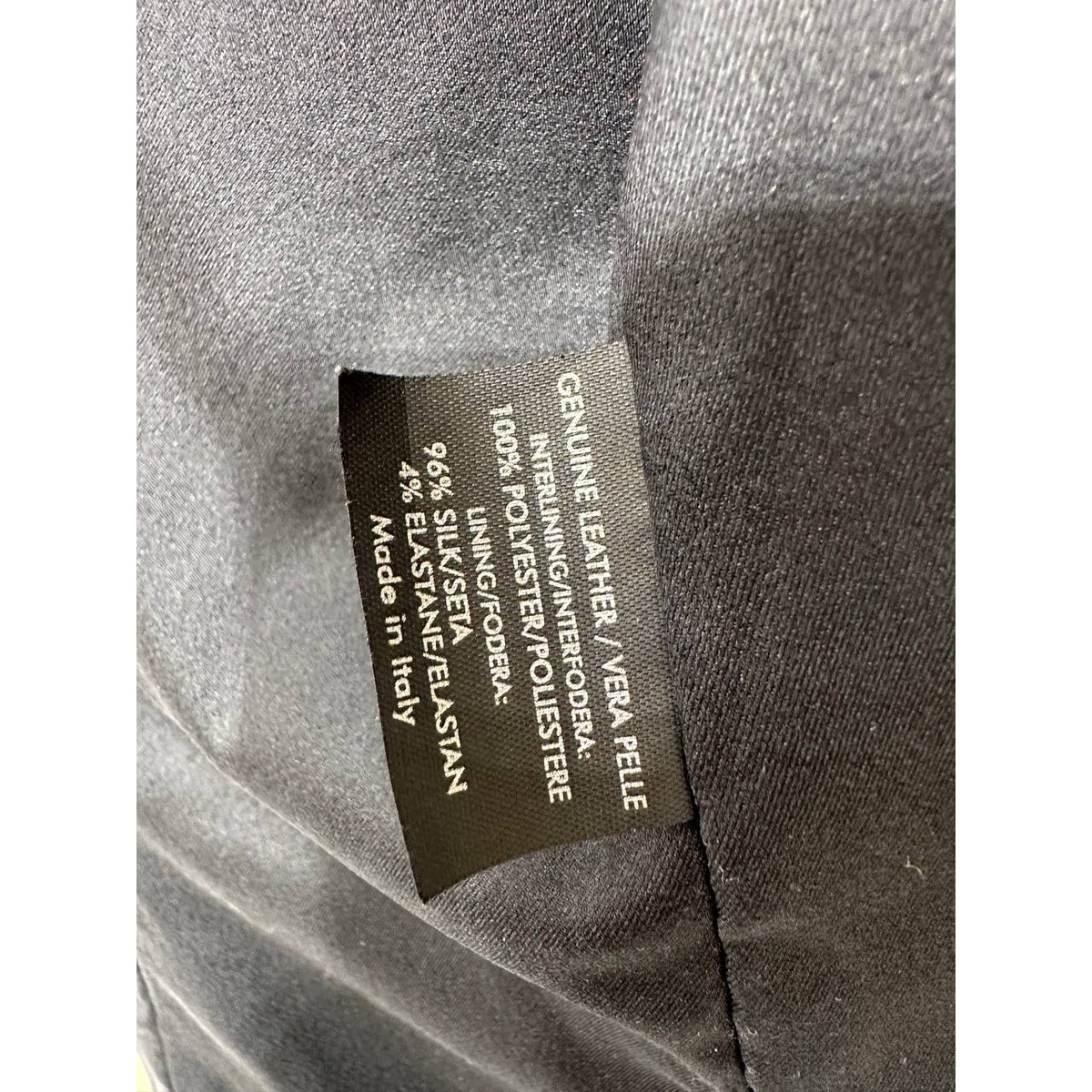 Gucci Black Quilted Leather Jacket  Sz 40 Pre-owned