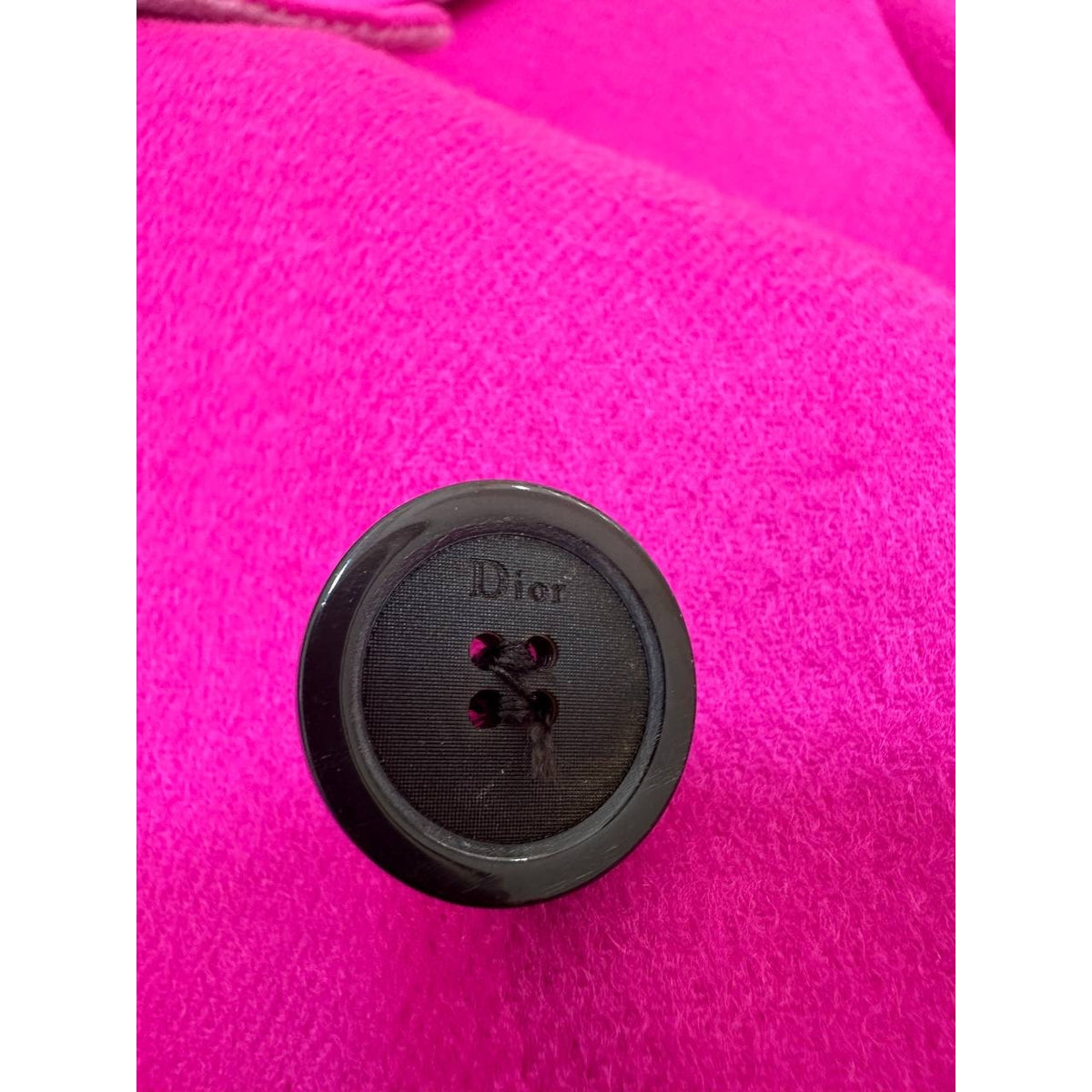 Christian Dior Vintage Fuchsia Cashmere Jacket Sz.38 Pre-owned