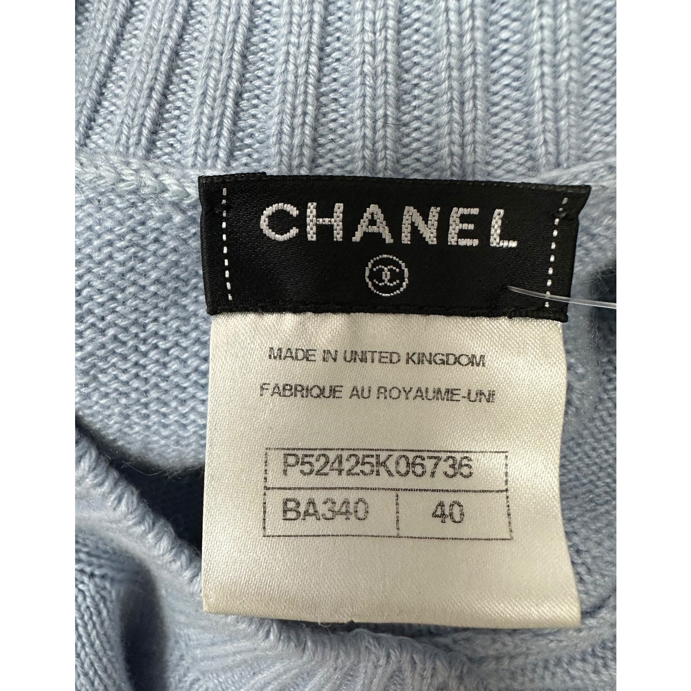 Chanel CC Turnlock Cashmere Sweater Dress - Size 40 Pre-owned