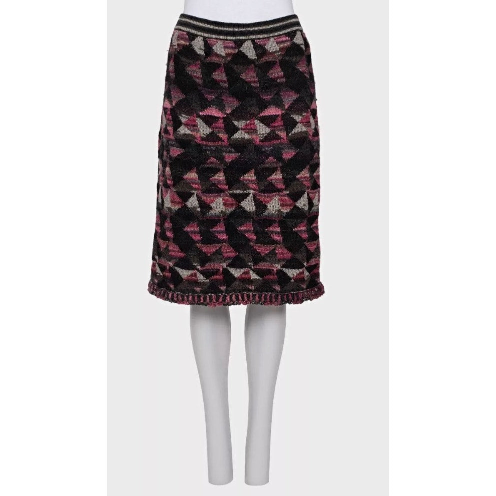 Chanel Geometric Knit Top & Skirt Set - Size38/ M pre-owned