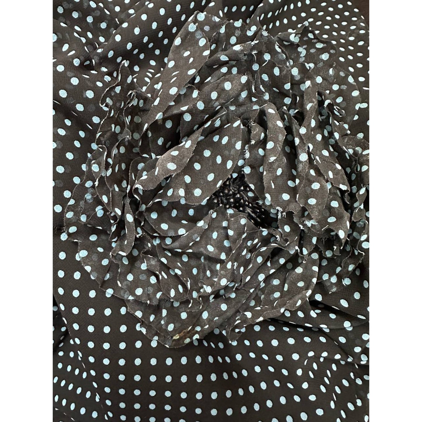 Marianna Senchina Polka-dot Silk Scarf Mini Dress Sz.M Pre-owned