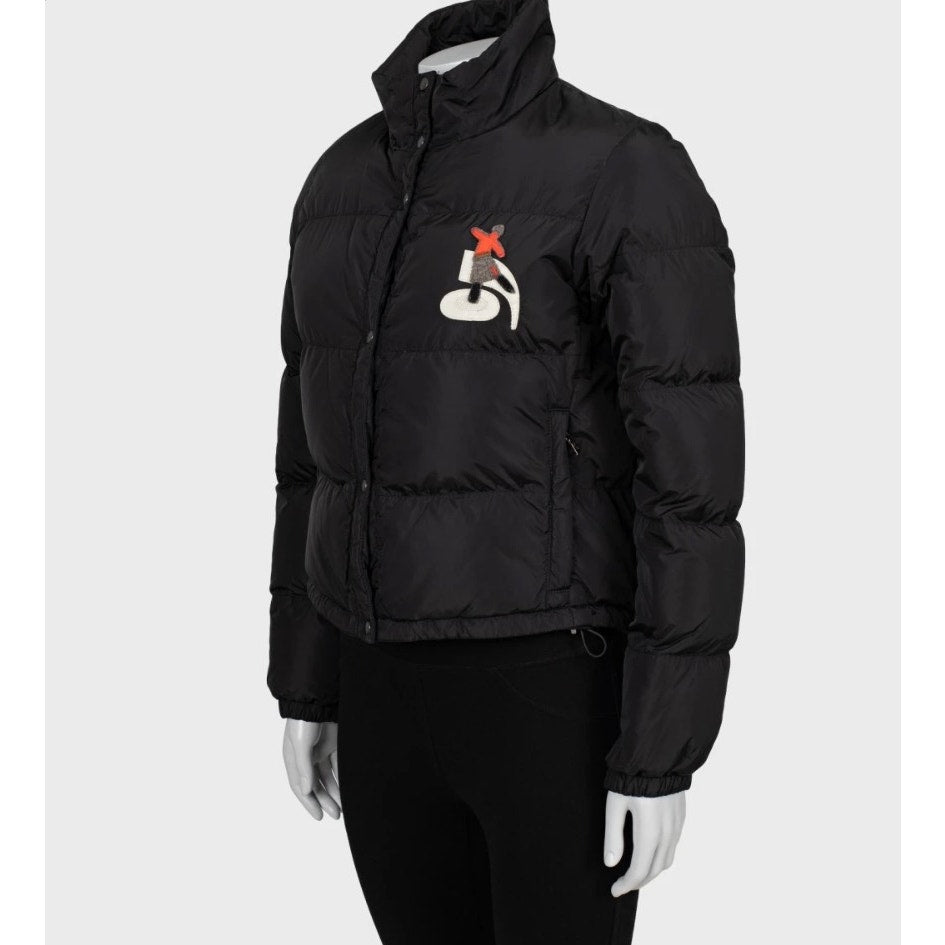 Prada Black Ski Jacket with Patches M / IT42 pre-owned