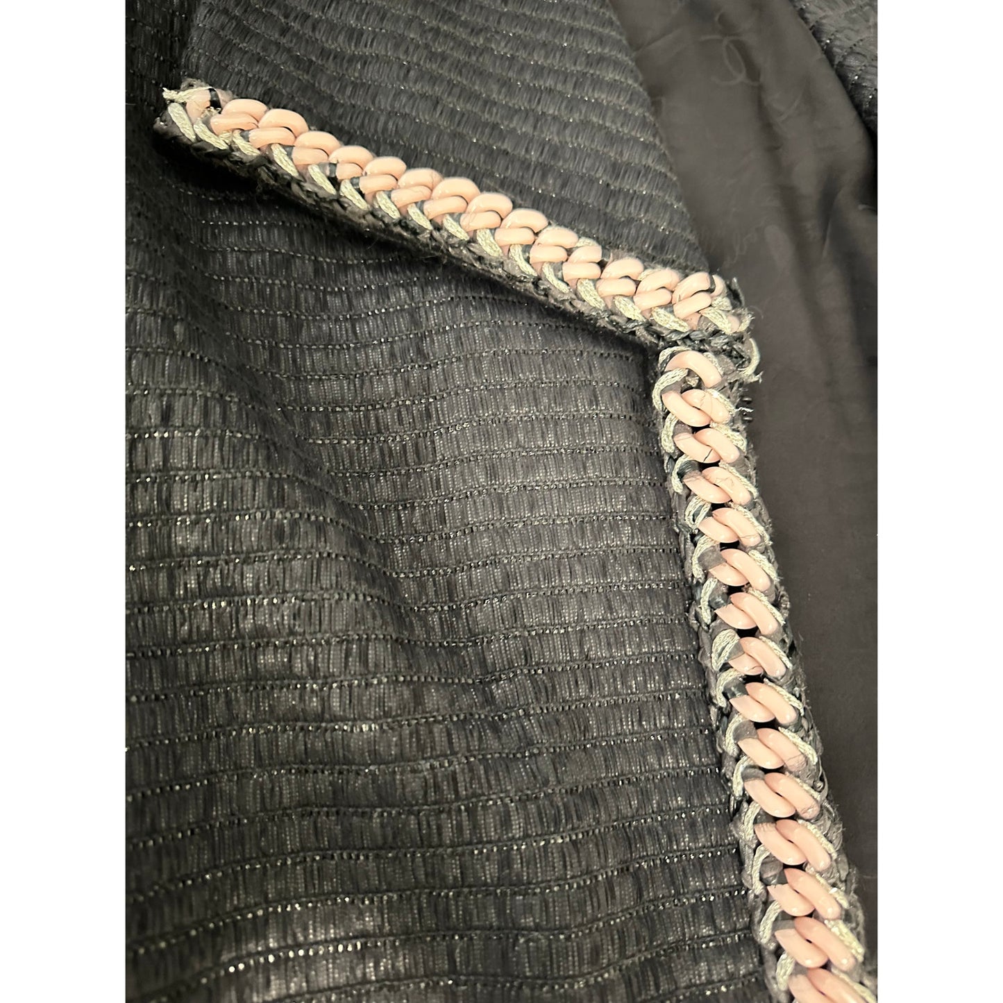 Chanel Trimmed Coat Sz.36 Pre-owned