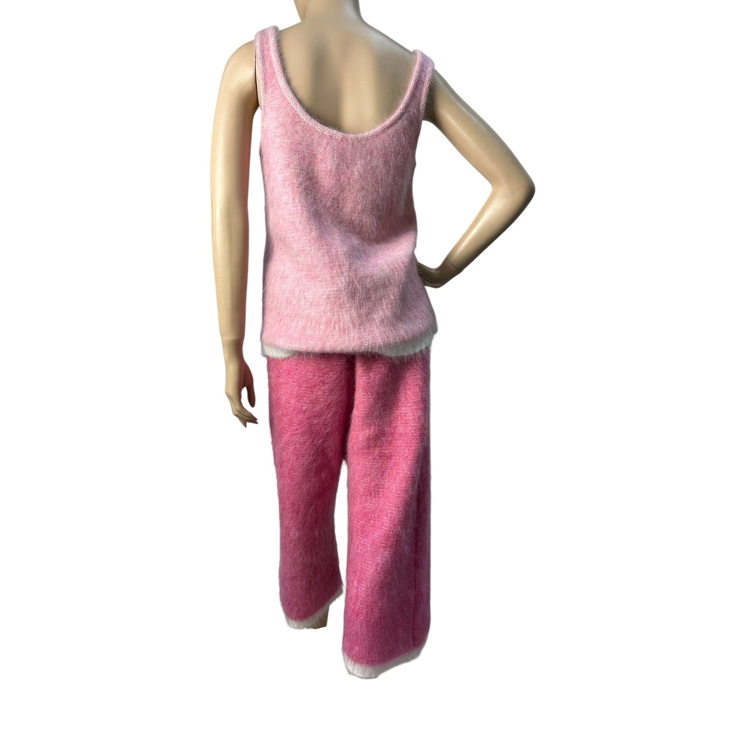 Sonia Ryckiel Pink Knitted Pants Top Set Sz.38 pre-owned