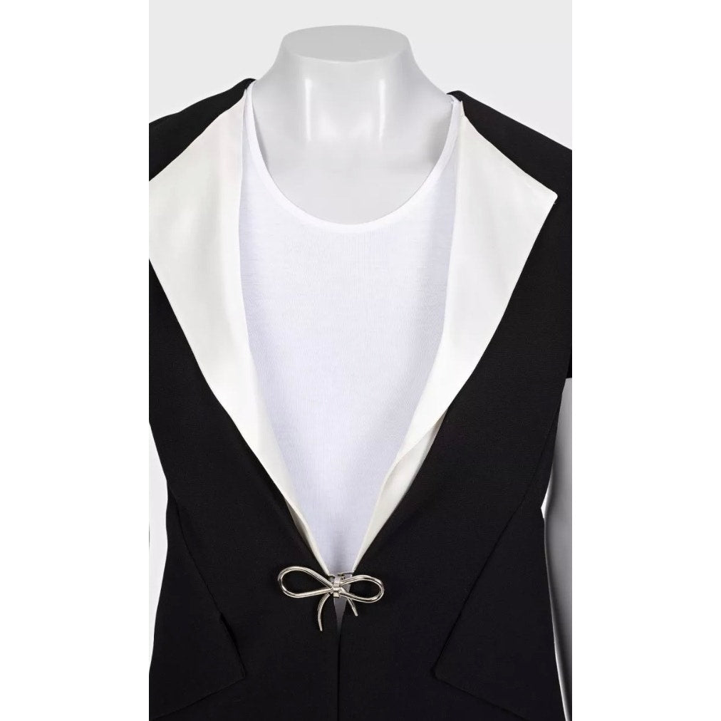 Balenciaga Black & White Cardigan with Pockets - Size 36/S pre-owned