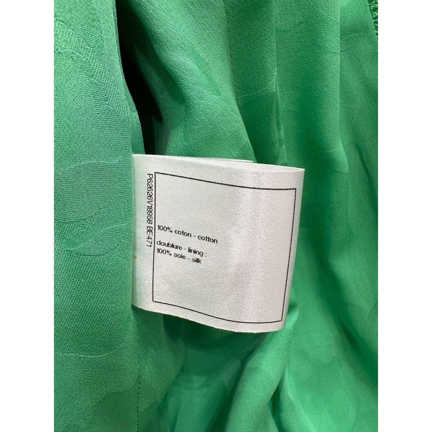 Chanel Cruise 2020 Look 16 Green Bouclé Jacket Size FR 40 Pre-owned