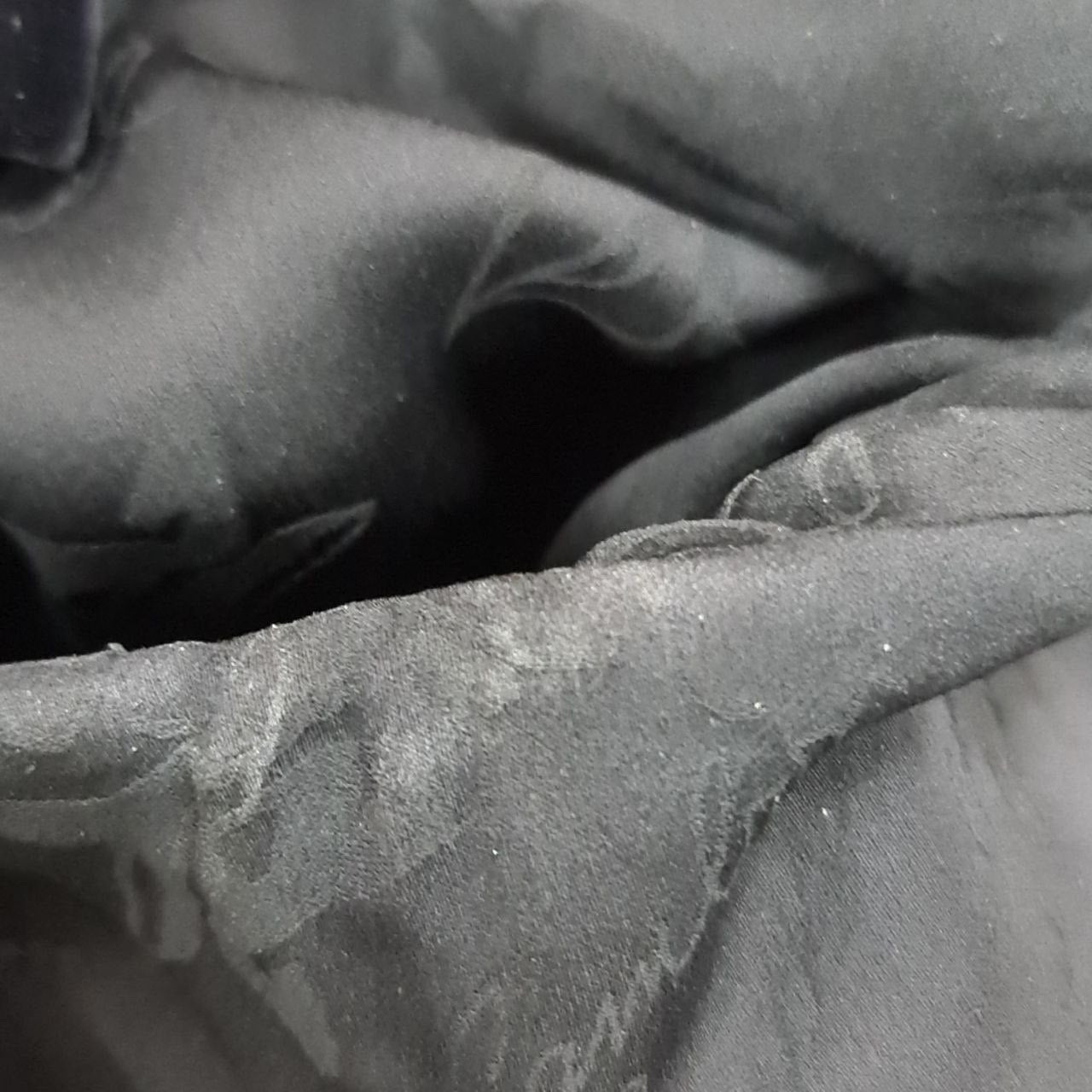 Chanel Black Leather Pearl Studded Jacket - Size 40 pre-owned