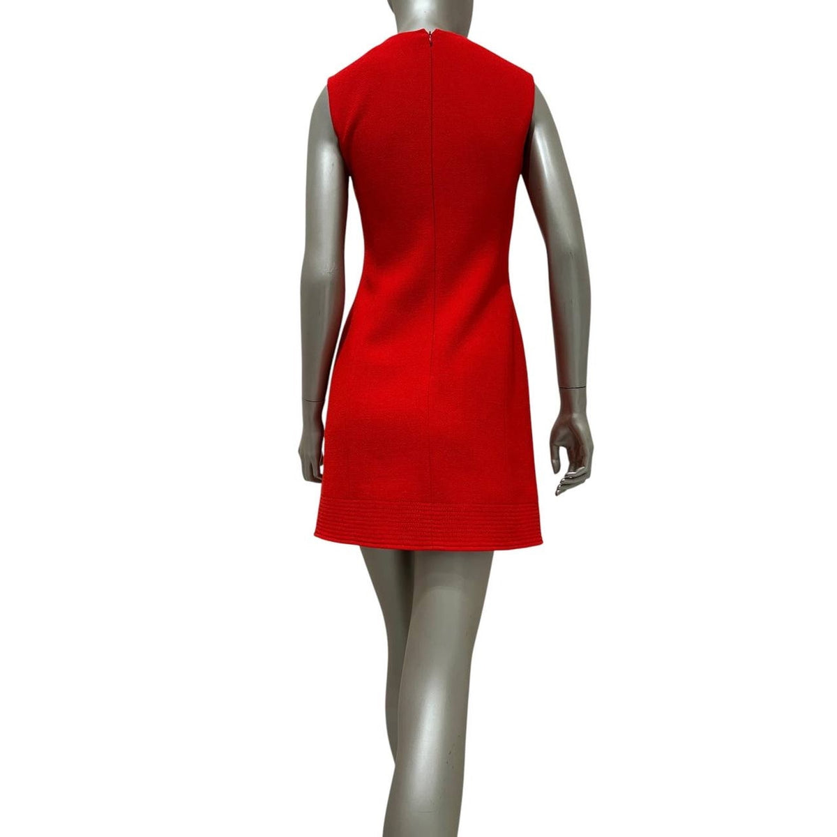 Christian Dior Red Wool A-Line Mini Dress Sz.38 Pre-owned