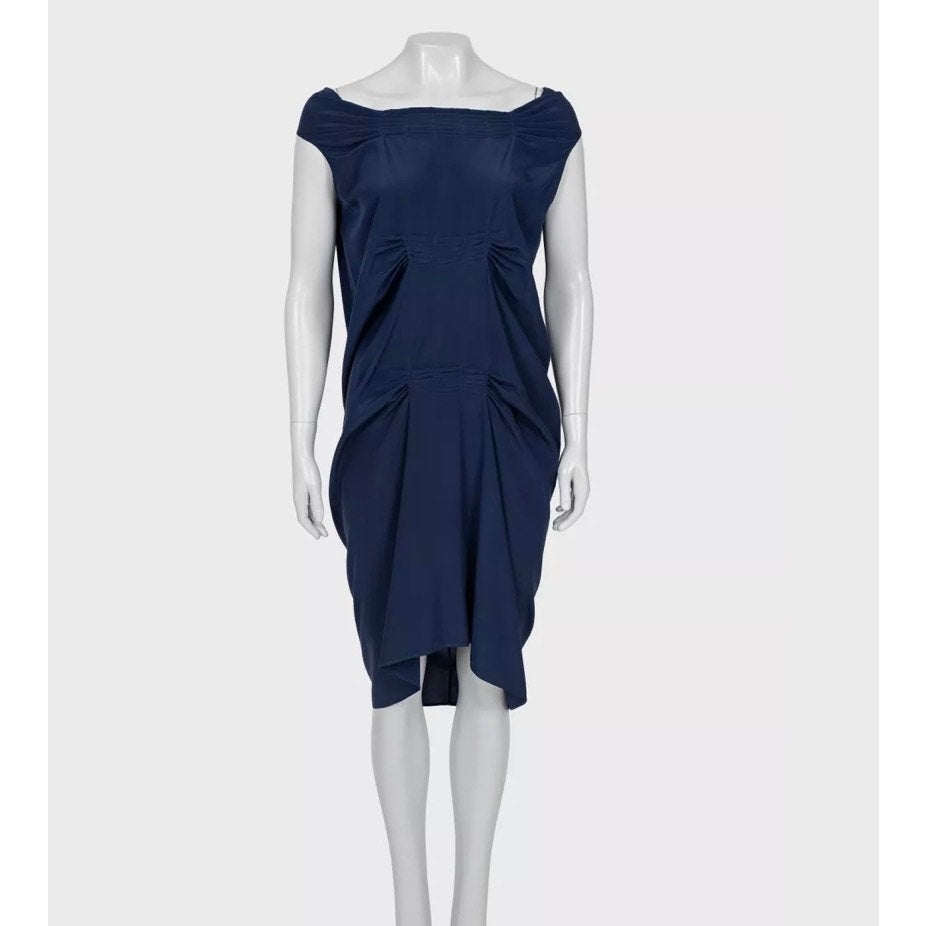 Saint Laurent Blue Straight Loose Fit Dress - XL Pre-owned