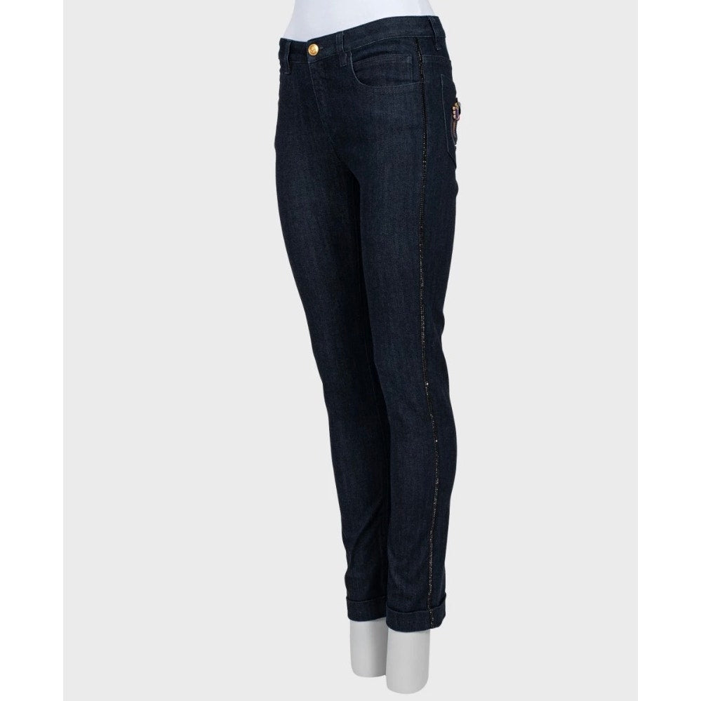 Chanel Skinny  Rhinestones Jeans Sz.S (FR36) Pre-owned