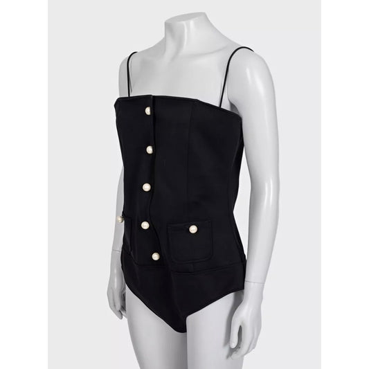 Chanel Black Body with Signature Buttons – Size FR40 / L pre-owned