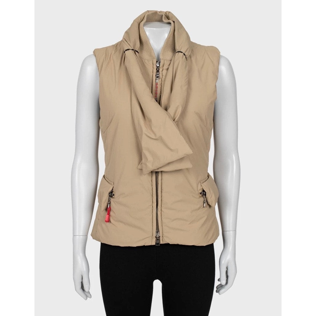 Prada Beige Vest with Removable Elements IT40 S Pre-owned