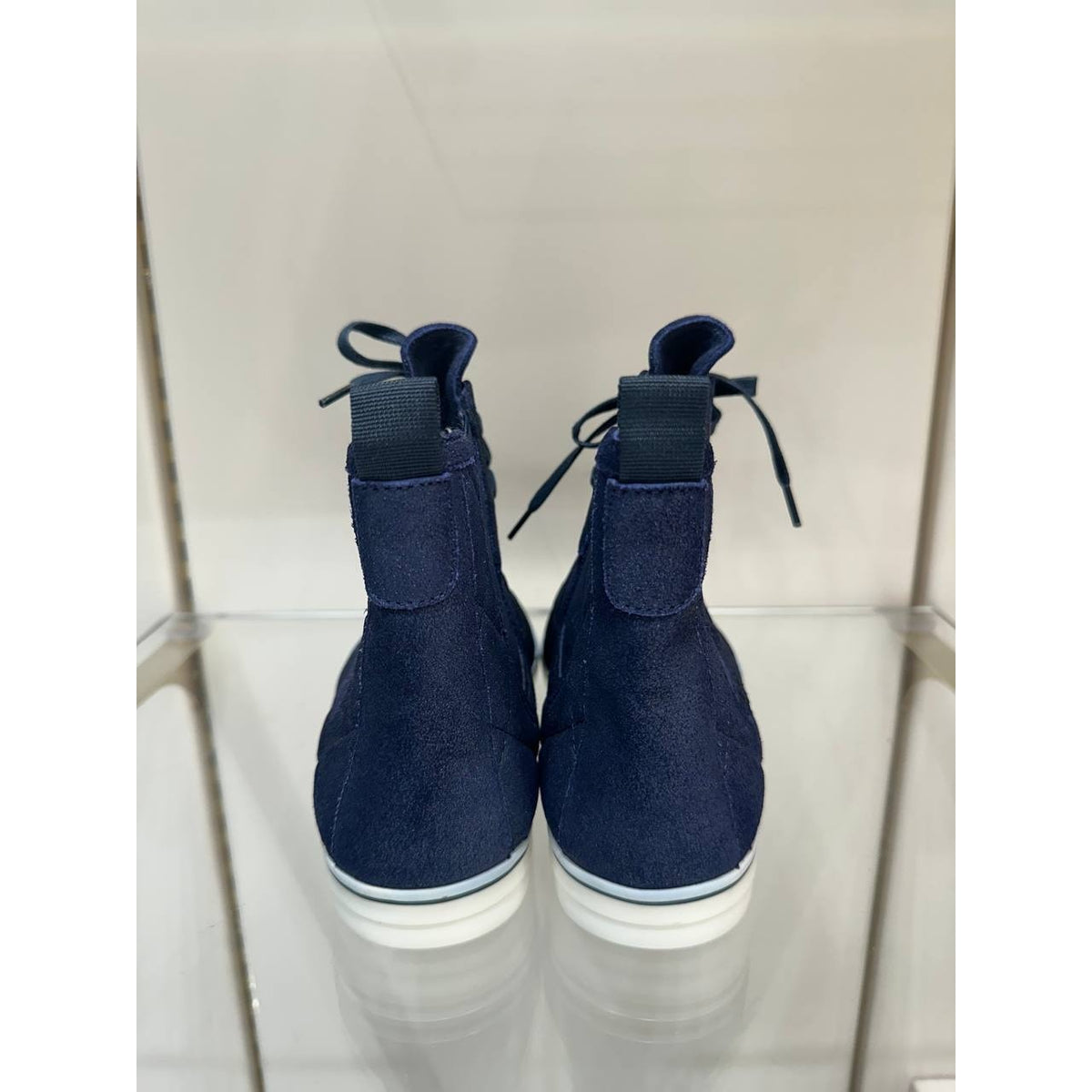 Chanel Navy Quilted High-Top Sneakers - EU 36.5 Pre-owned